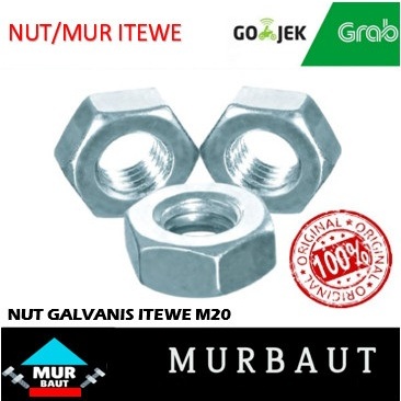 HEX NUT/MUR GALVANIS ITEWE M20