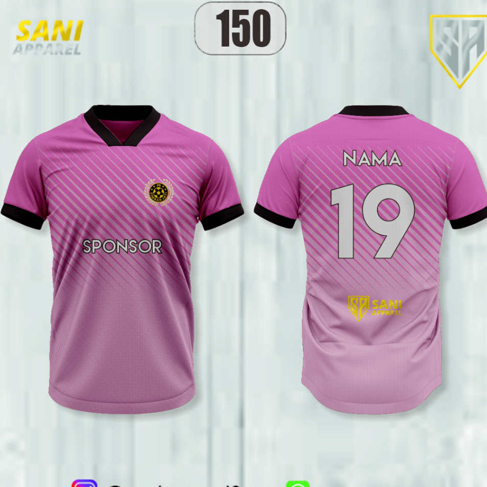 Jersey futsal pink custom