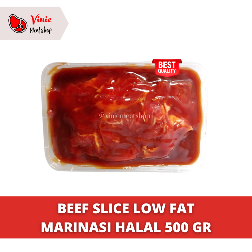 

Beef Slice Marinasi Low Fat - Slice Rendah Lemak Saus Marinasi 500 gr