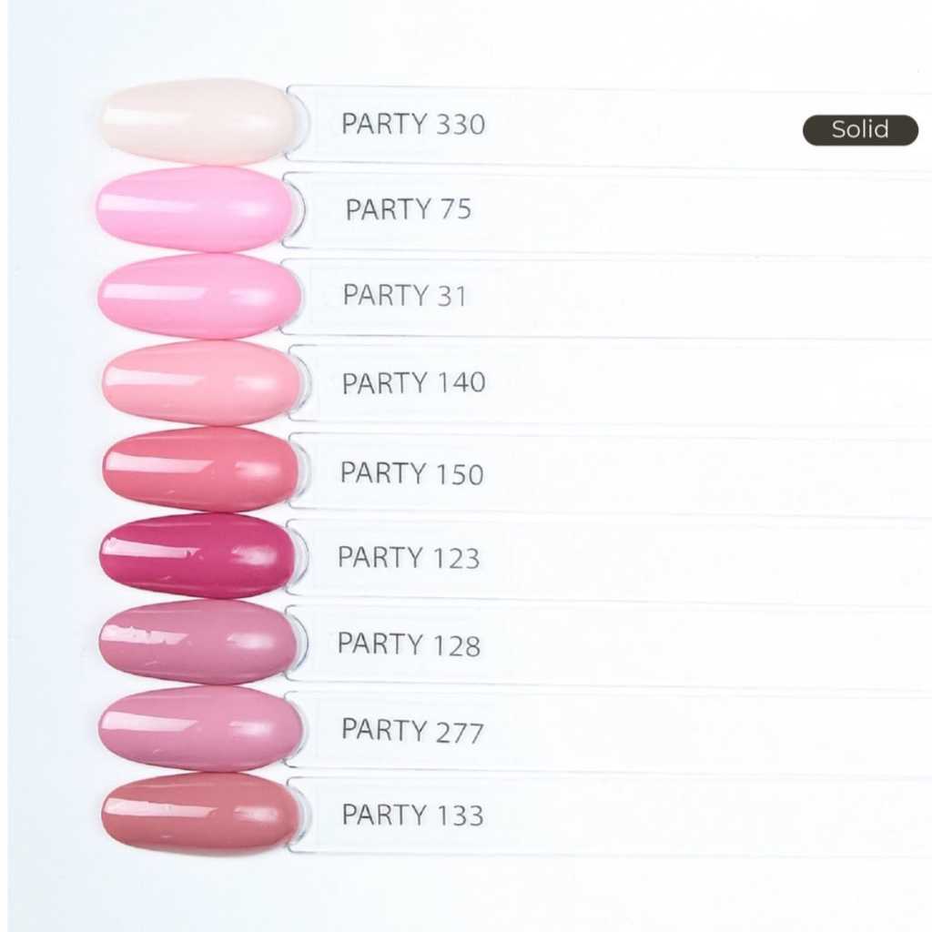 KUTEK HALAL PARTY GEL POLISH WARNA SOLID PINK