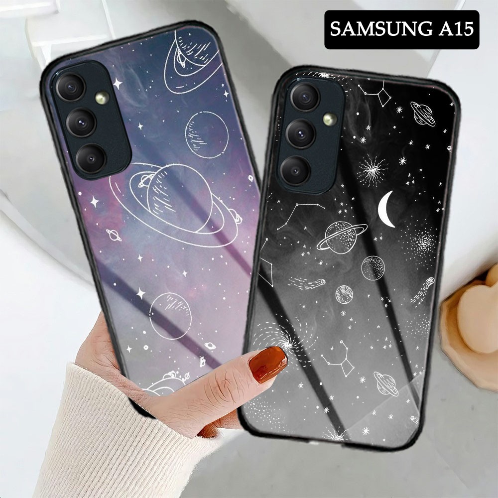 Softcase Glass Kaca Samsung A15 Terbaru [M-55] Casing Handphone Samsung A15 - Case Handphone - Kesin