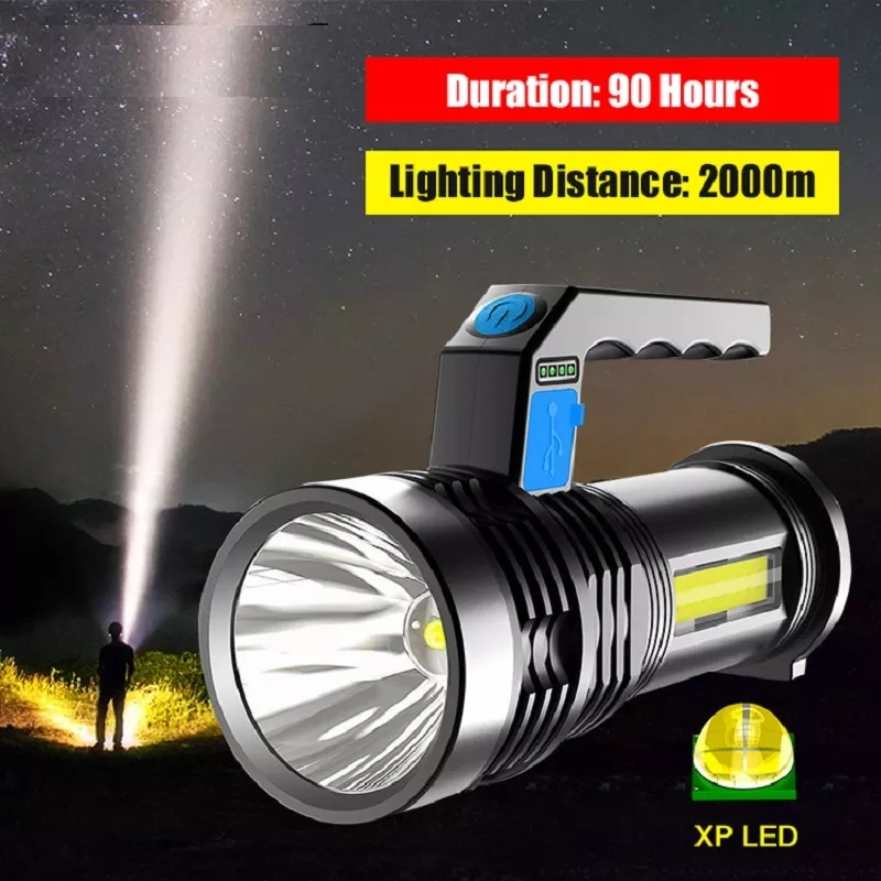 Senter LED Flashlight MX7501 Rechargeable Super Terang LED COB