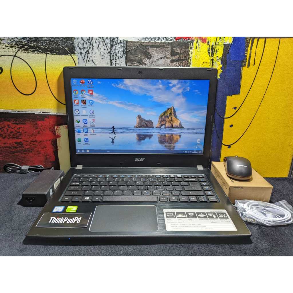Laptop Gaming Desain Acer Aspire E5-475G Core i3 6006U Nvidia Mulus