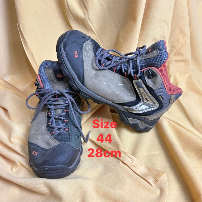 sepatu outdoor k2 size 44 gunung