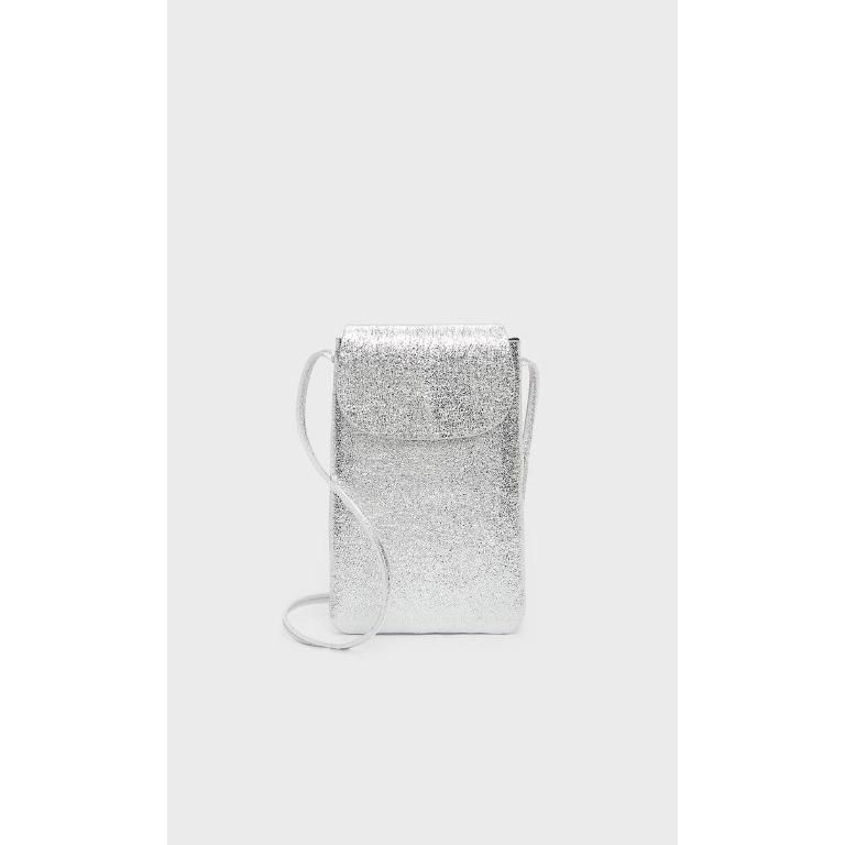 STRADIVARIUS SILVER PHONE BAG