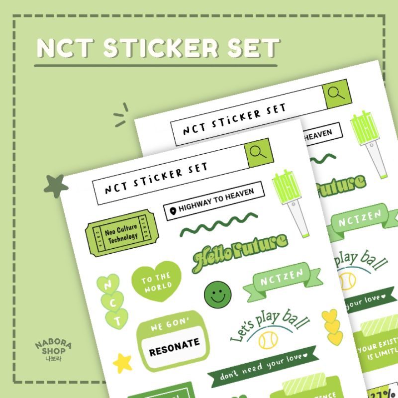 

KPOP EDITION NCT STICKER SET