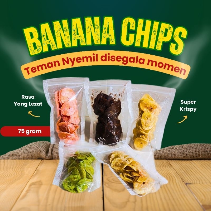 

KERIPIK PISANG COKLAT LUMER 75 Gram KRIPIK PISANG COKELAT LUMER