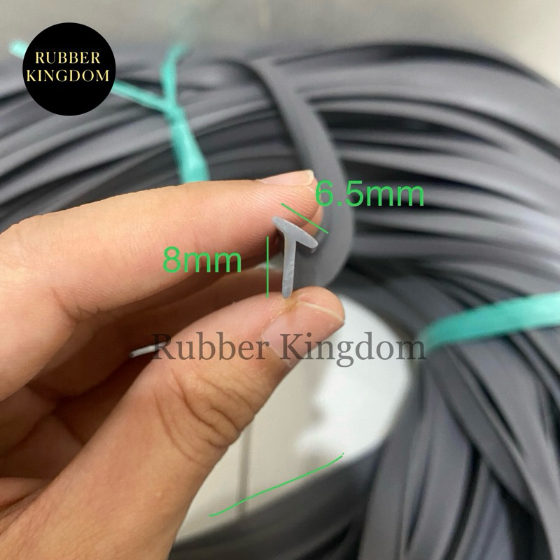 KARET LIST T KECIL BODYKIT FENDER SPAKBOR MOBIL LIS HITAM ABU SILVER PUTIH