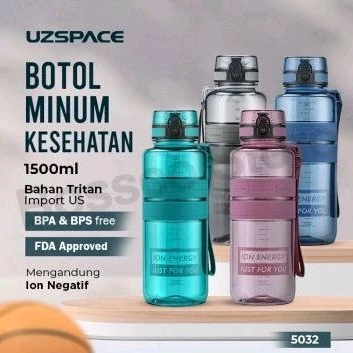 Botol ion kesehatan UZSPACE 1500ML