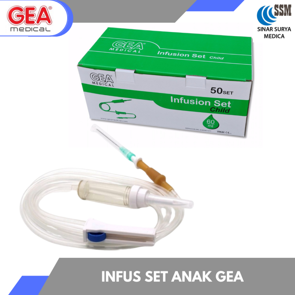 Infusion Set Anak GEA / Infus Set Anak / Selang Infus Anak /Infus Anak