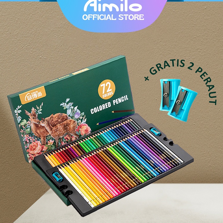 

ART J92O READY Aimilo High Grade Oil Pencil Color Pensil Warna Minyak 4872 Warna