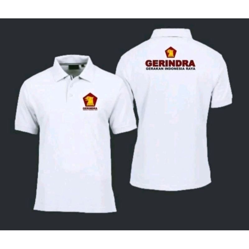 BAJU POLO PARTAI GERINDRA GERAKAN INDONESIA RAYA