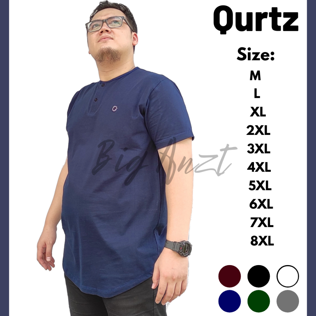 (PROMO) Kaos Kurta lengan pendek Pria Oversize Dewasa Muslim Bahan Cotton Combad 30s Premium | baju 