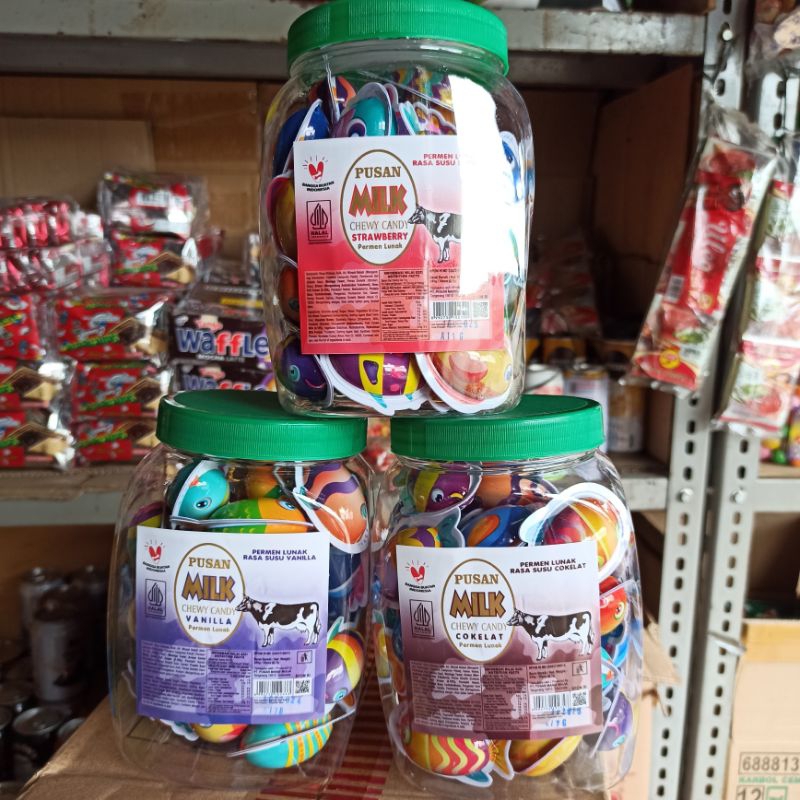 

Permen Lunak Rasa Cokelat Susu Vanila Stroberi Bentuk Ikan