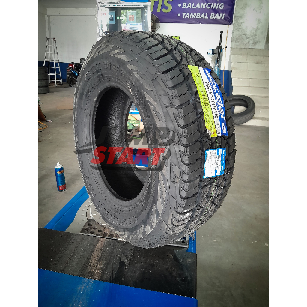 jual ban mobil semi rimba ring15 accelera omikron a/t ukuran 235 70 R15 tubles ban mobil ring 15 235