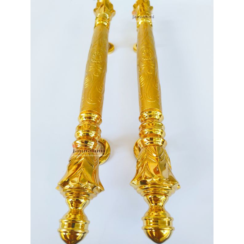handle pintu rumah mewah kuningan murni handle kuningan asli dengan panjang 46cm handle pintu minima