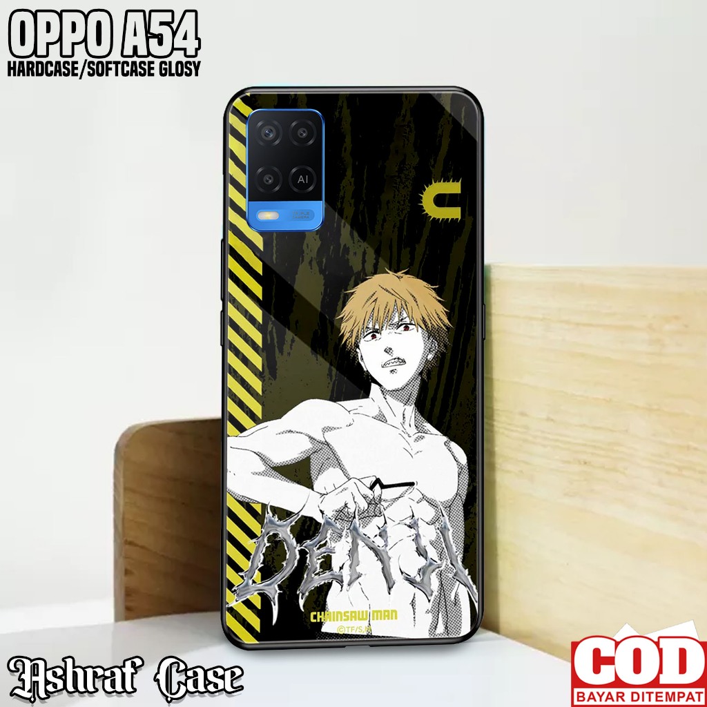 Case OPPO A54 - Casing Hp OPPO A54 ( Chainsaw ) Silikon Hp OPPO A54 - Softcase Glass Kaca - Kondom H