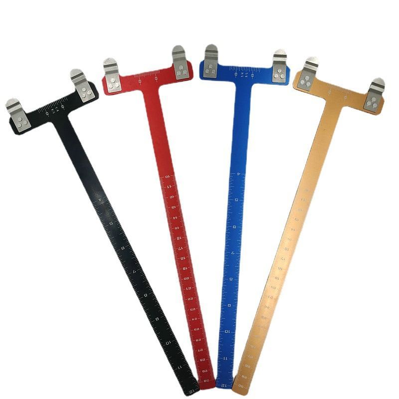 Bow Square Fismil Elong T Gauge Fismil Panahan Topoint Fismil T Scale Penggaris Busur Panah