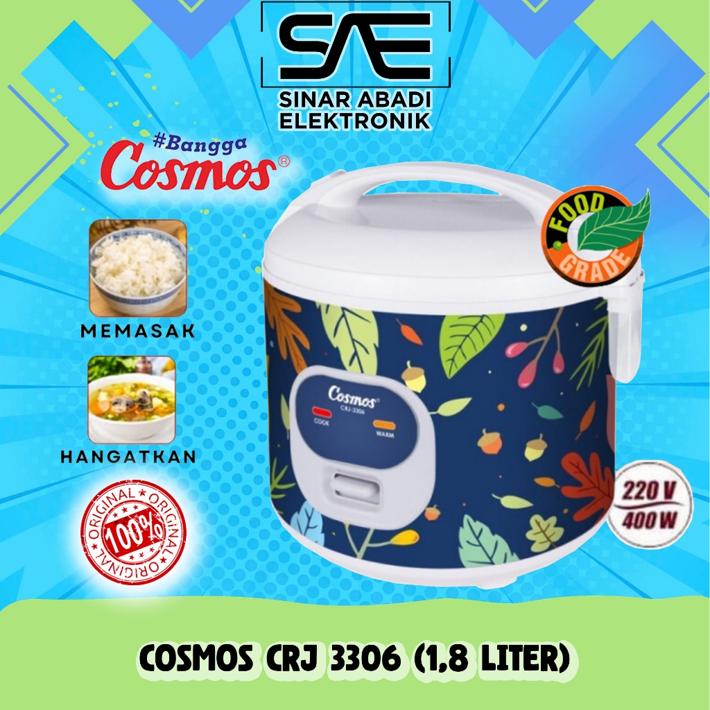 [COD] RICE COOKER COSMOS / MAGIC COM COSMOS  CRJ 3306 / CRJ-3306 / CRJ 3305 / CRJ-3305 (1,8 LITER) G