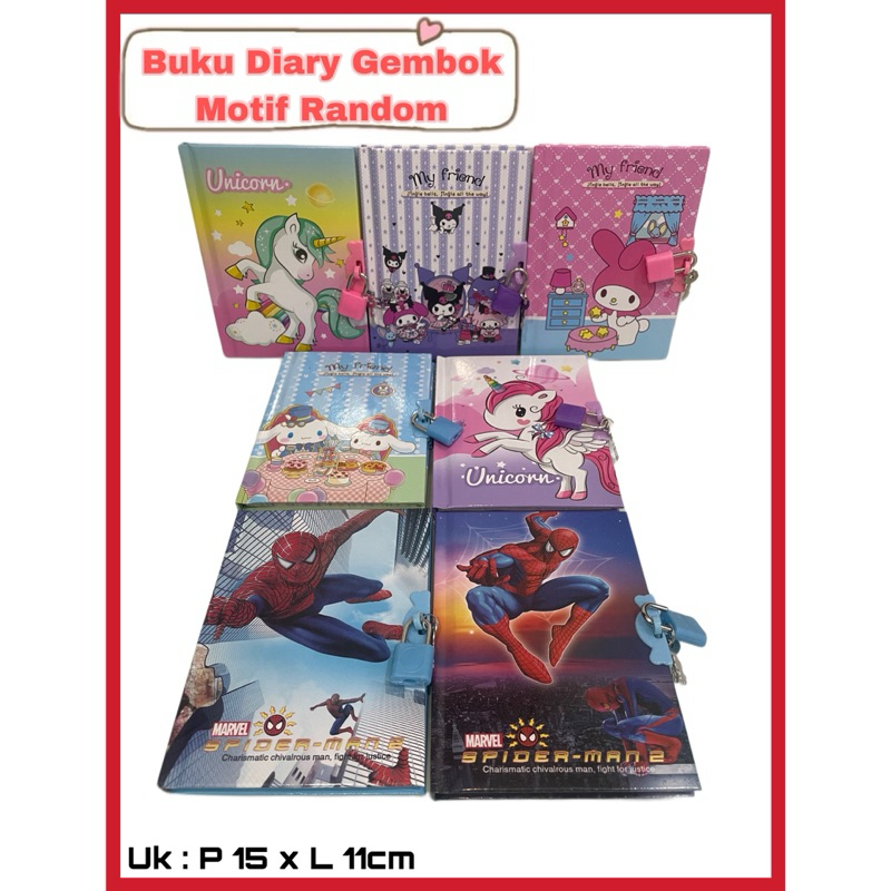 

BUKU DIARY GEMBOK / BUKU CATATAN KECIL