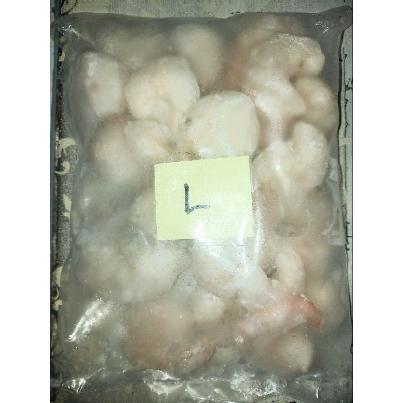 

udang kupas frozen zize L berat 0.5 kg