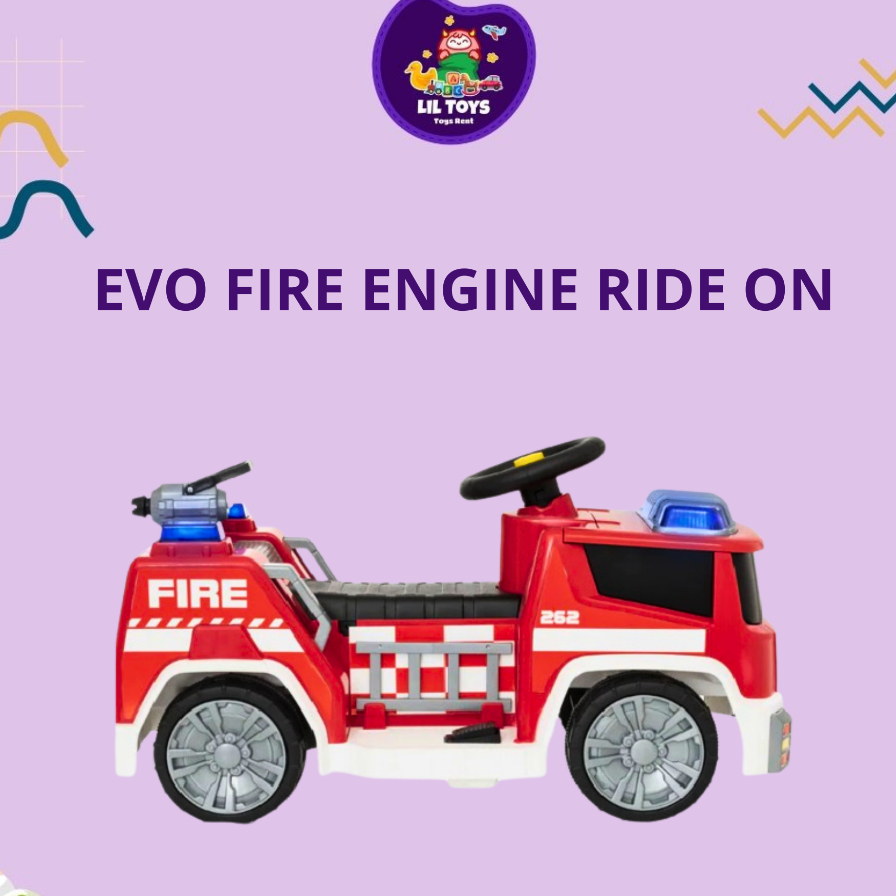 SEWA Mainan anak- anak mobil pemadam (EVO FIRE ENGINE RIDE ON)