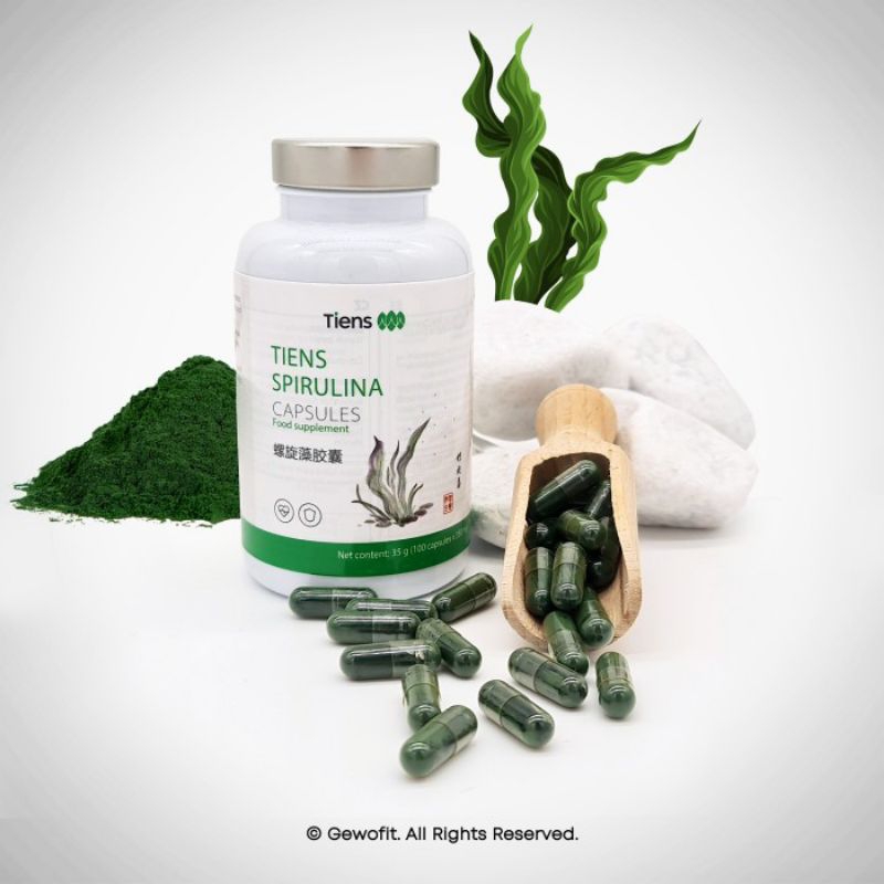 Masker Spirulina Tiens Ori BPOM asli Kapsul Ecer Premium halal