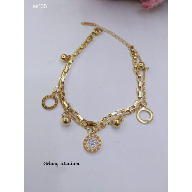 Gelang Titanium Wanita R7 Gelang Style Korea