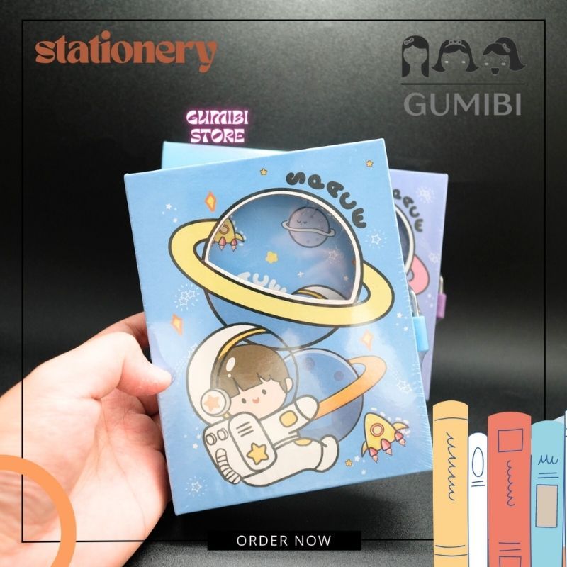 

Buku Gembok Astronot Cute Lucu Buku tulis bergaris Buku Rahasia Anak Motif Astronot TERMURAH gumibi store