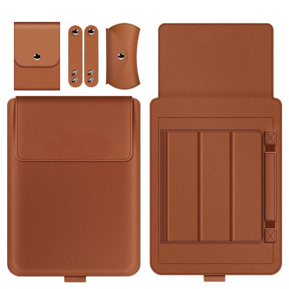 MH - Sarung Macbook Kulit + Stand Premium Leather Laptop Sleeve LE1301