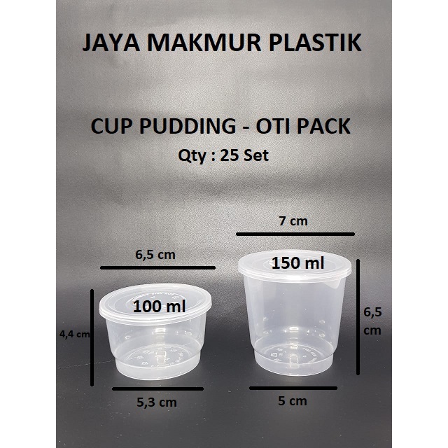 Cup Puding oti pack / cup pudding / cup pudding 100ml / cup pudding 150ml / oti pack 100ml 150ml / thinwall cup