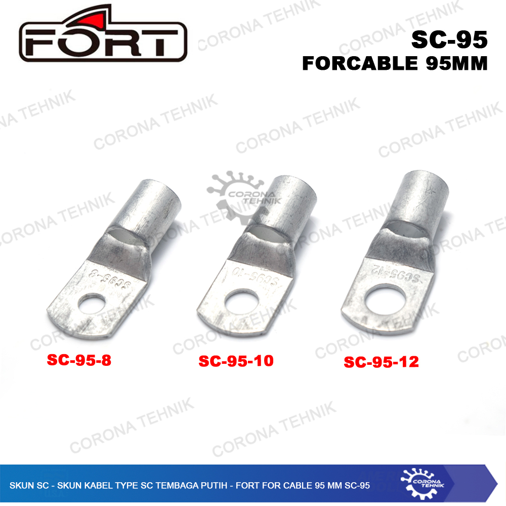 FORT For Cable 95 mm SC-95 - Skun SC - Skun Kabel Type SC Tembaga Putih