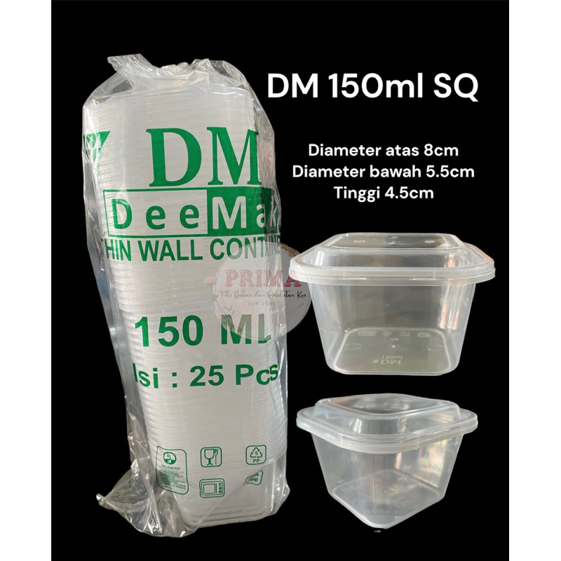 Thinwall 150ml kotak / DM 150 / Thinwall DM 150ml SQ