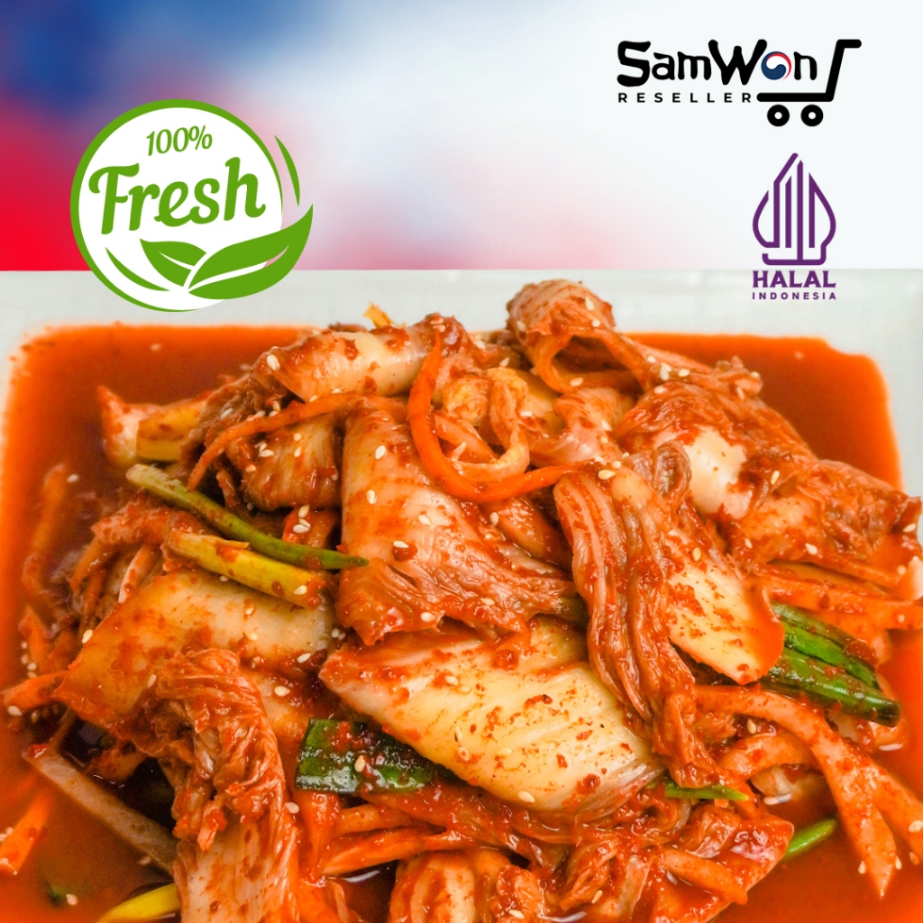 

KIMCHI MIX SAWI WORTEL LOBAK FRESH PLAZA KOREA 500 GR - ORIGINAL KOREAN FOOD LEZAT