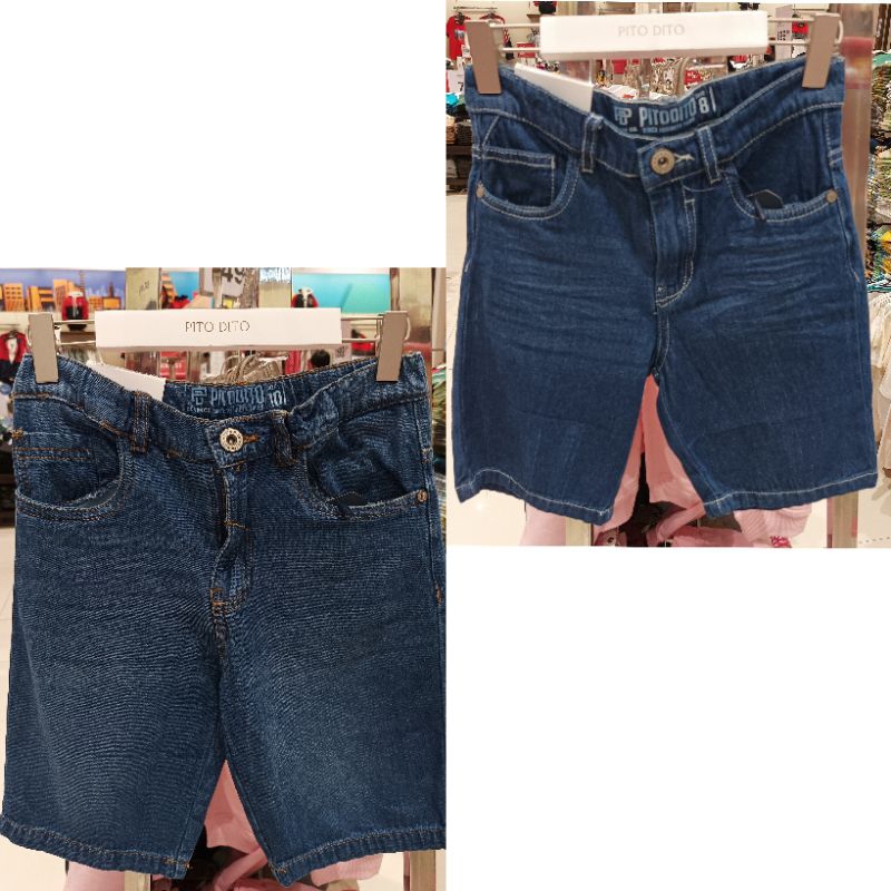 CELANA PENDEK JEANS ANAK LAKI-LAKI ORIGINAL BRAND PITODITO NL'23 (4-14TH)