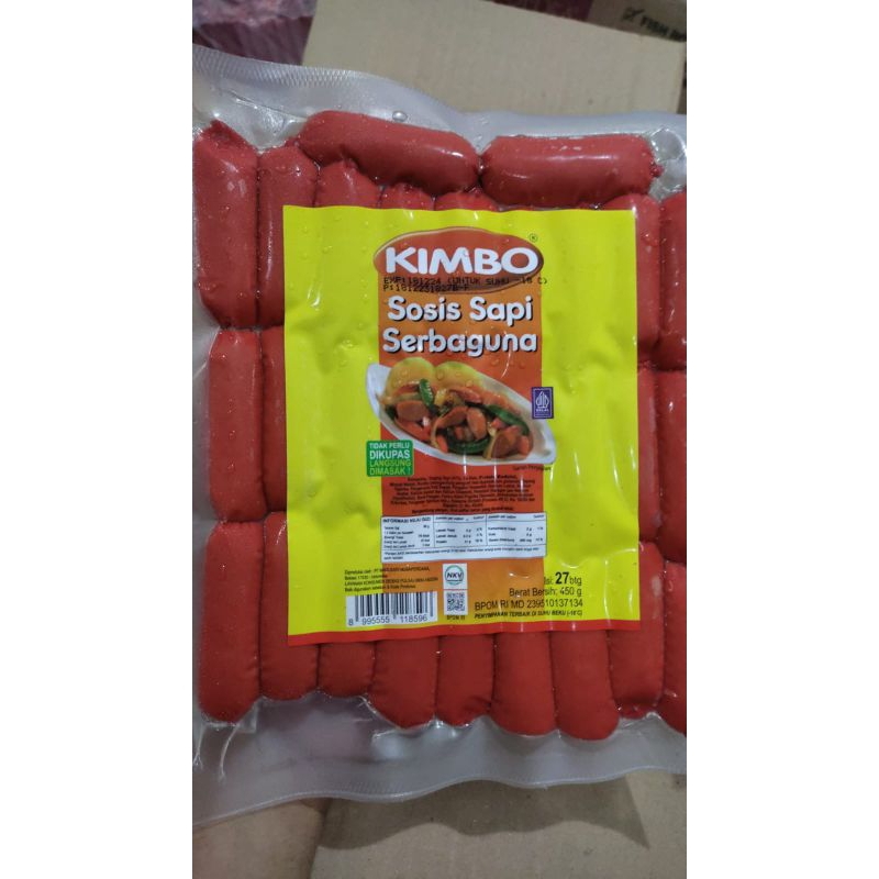 

Kimbo sosis sapi coktail serbaguna 450g