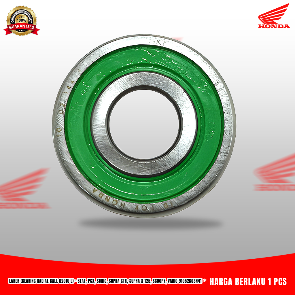 Laher (Bearing Radial Ball 6201U L) – BeAT eSP, PCX, Sonic 150R, Supra GTR 150, Supra X 125 FI, Scoo