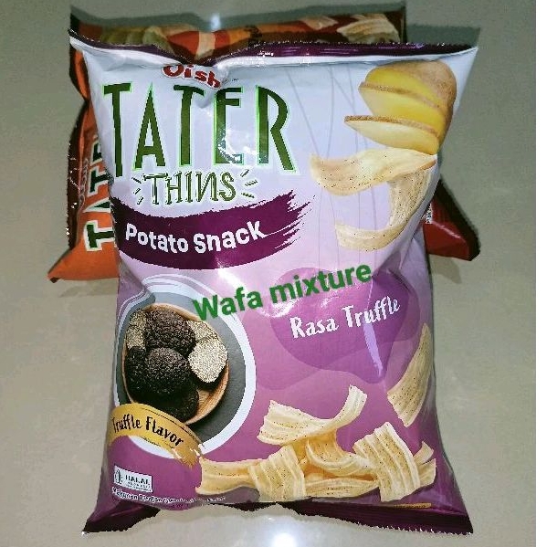 oishi tater thins potato Snack rasa truffle ukuran jumbo 100gr