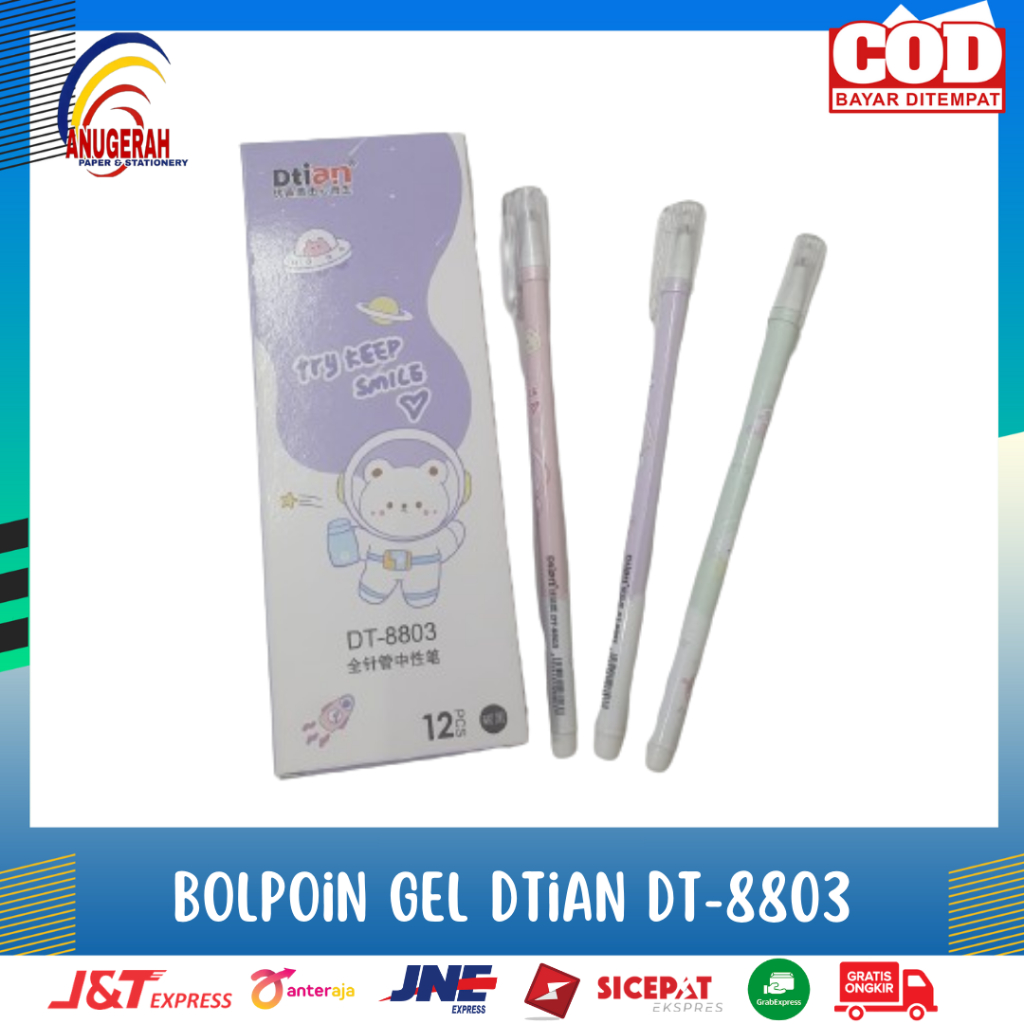 

DTIAN DT-8803 BOLP GEL HITAM ( LSN )