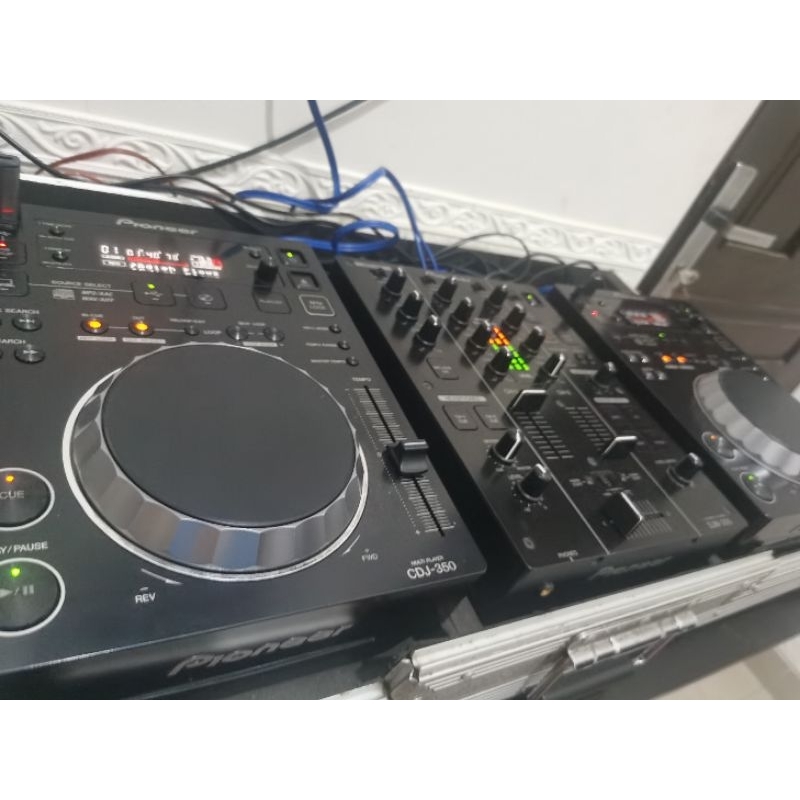 Pioneer CDJ 350 (sepasang) + DJM 350 + Hardcase