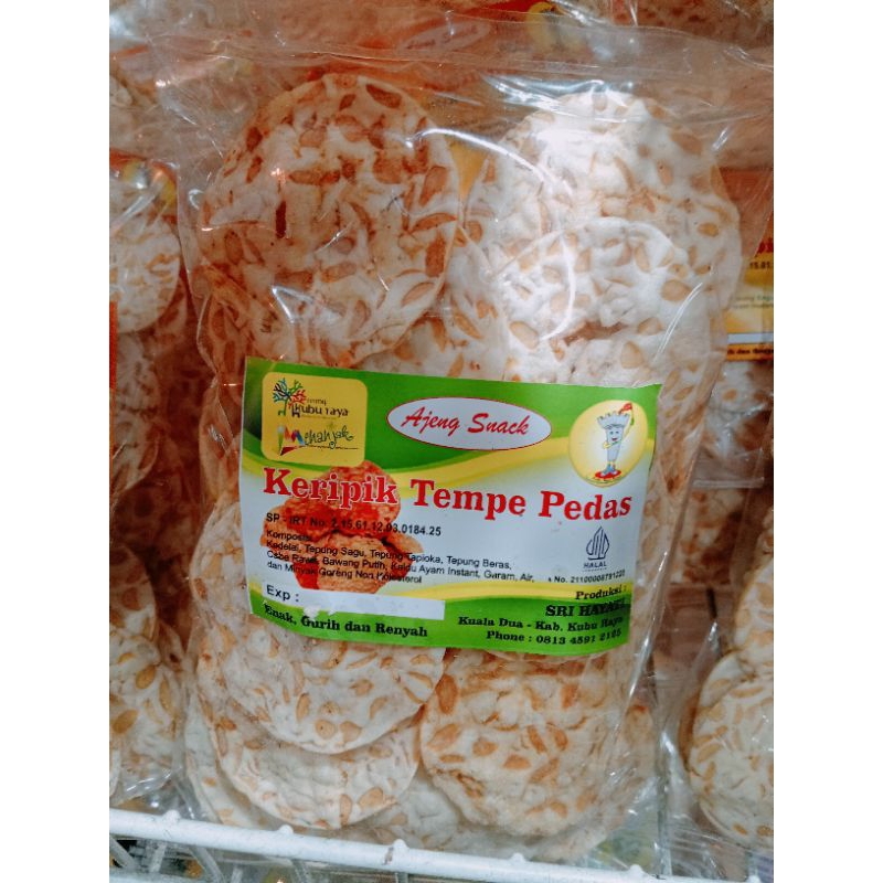 

keripik tempe original dan pedas enak