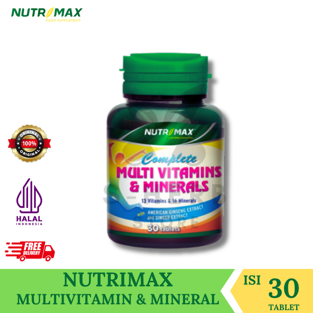 Nutrimax Complete Multivitamin & Mineral - Isi 30 Tablet