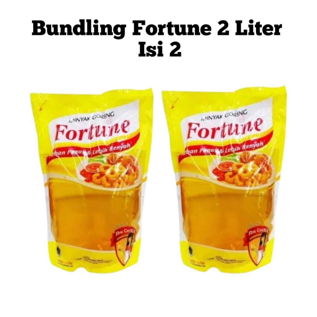 

Minyak Goreng Fortune 2 Liter Isi 2pcs - Paket Bundling Minyak Fortune Isi 2