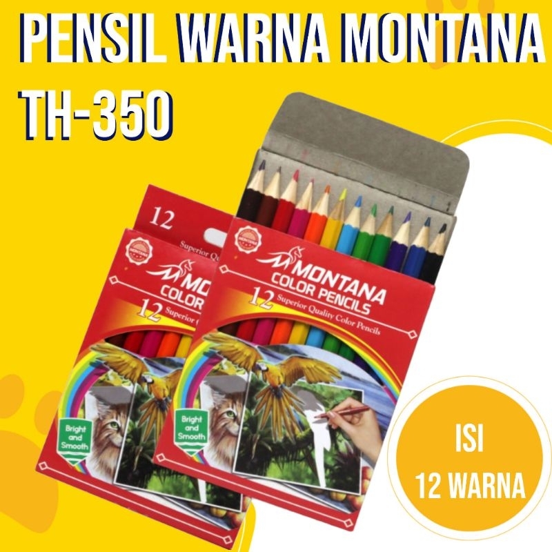 

Pensil Warna Montana TH-350 12 Warna