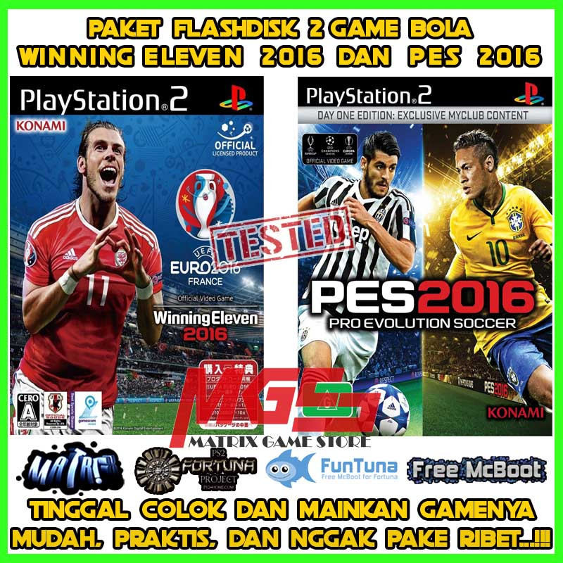 Flashdisk Game PS2 PS 2 PES 2016 dan Winning Eleven 2016