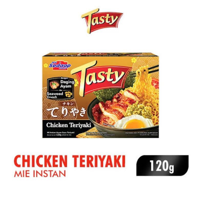 

NOODLES/MIE INSTANT SEDAP TASTY RASA CHICKEN TERIYAKI SATUAN/ECER