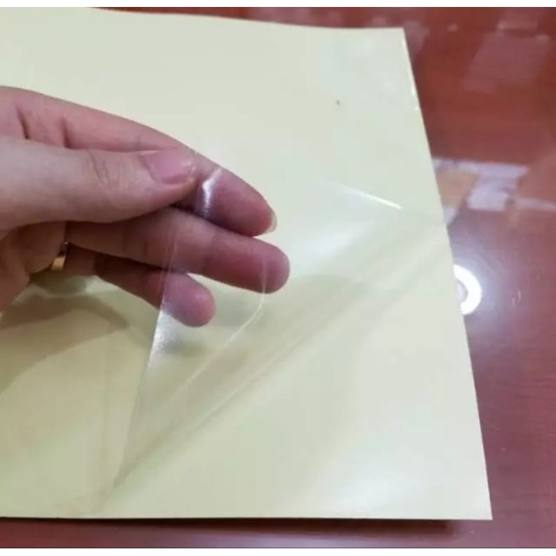 

Kertas Stiker Transparan / Vinyl Transparan A3 / A3+ ( 1 paket 100 lembar )