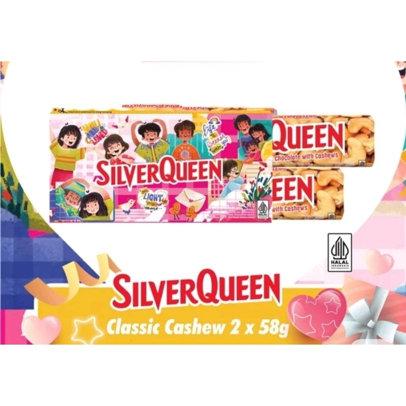 Cokelat Silverqueen 58 gram Silverqueen Cokelat Almond