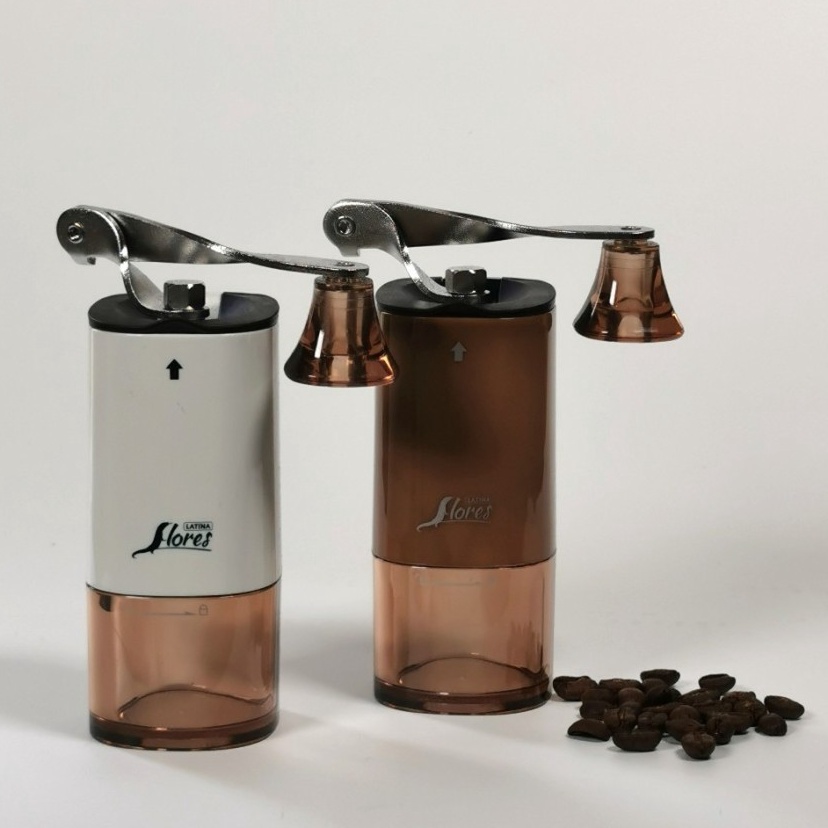 DcG Grinder Coffee Latina Flores Mini Coffee Grinder Gilingan Kopi Manual Burrs Keramik Hand Grinder
