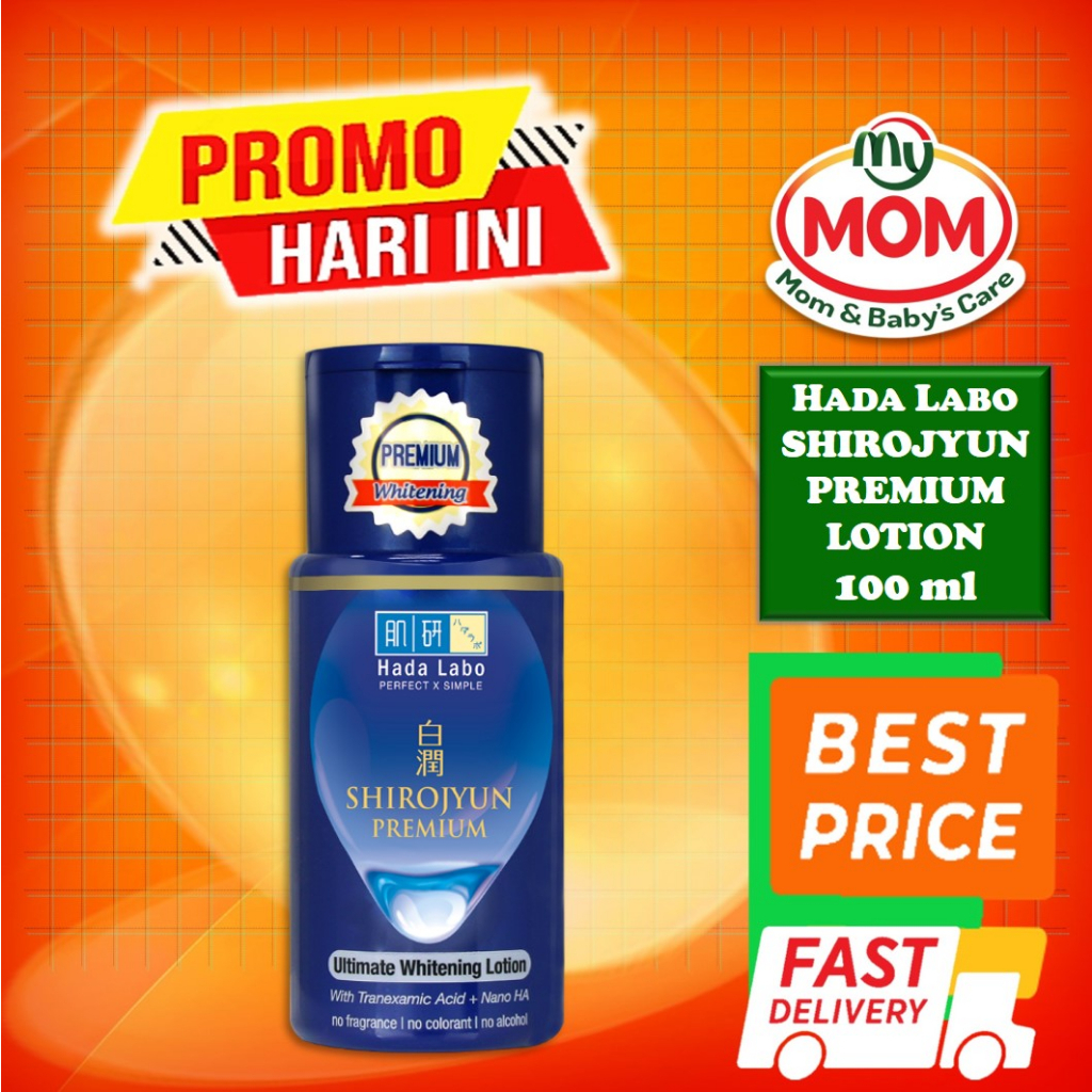 HADA LABO Shirojyun Premium Whitening Lotion 100ml - Hadalabo Shirojun Hydrating Toner - MyMom